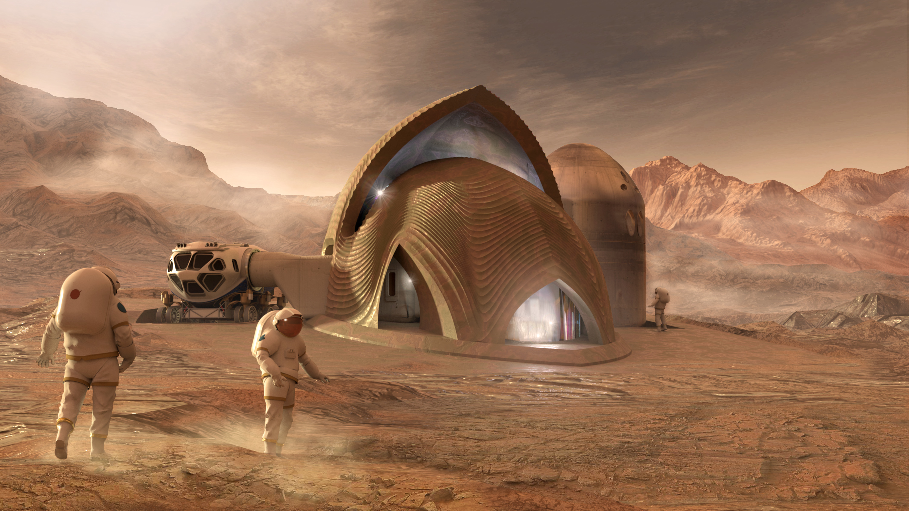 TEAMS SHARE $100,000 NASA PRIZE FOR MARTIAN HOUSE DESIGNS
