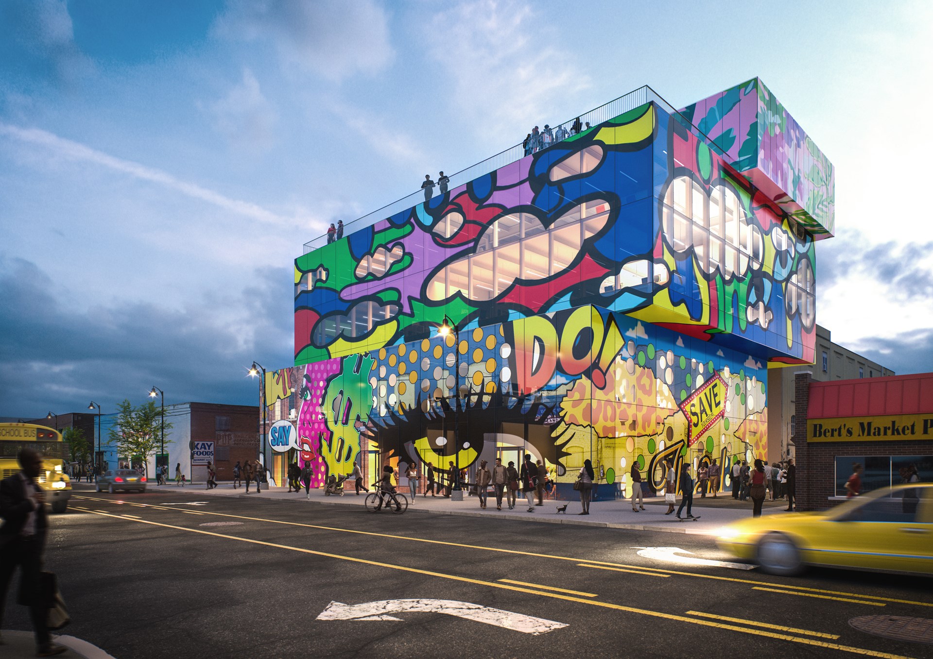 STREET ART INSPIRES MVRDV FOR NEW BUILDING IN DETROIT