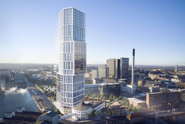 C.F. Møller reveal 'sculptural landmark' tower for Aarhus