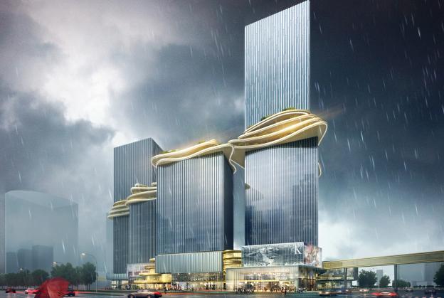 Aedas create loop in the sky for new towers