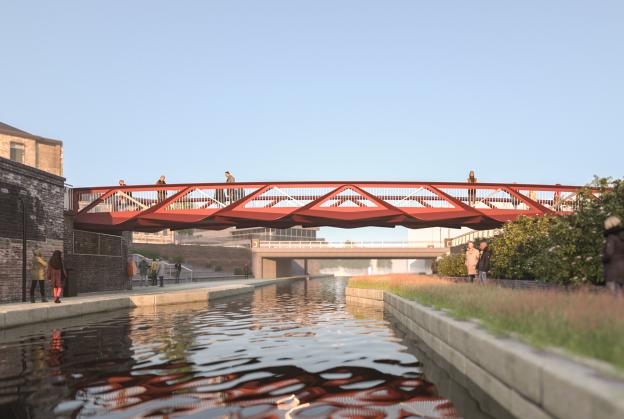 Planning granted for pedestrian bridge at King's Cross