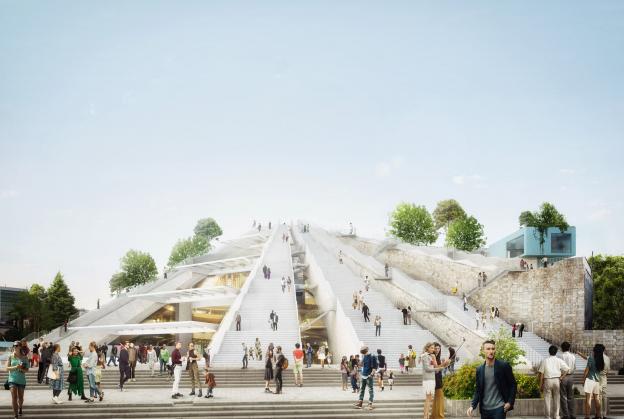 Work begins to transform Pyramid of Tirana