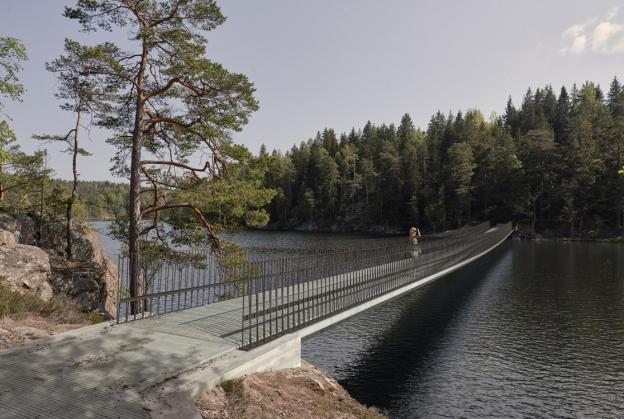 Work underway on new bridge for Tyresta national park