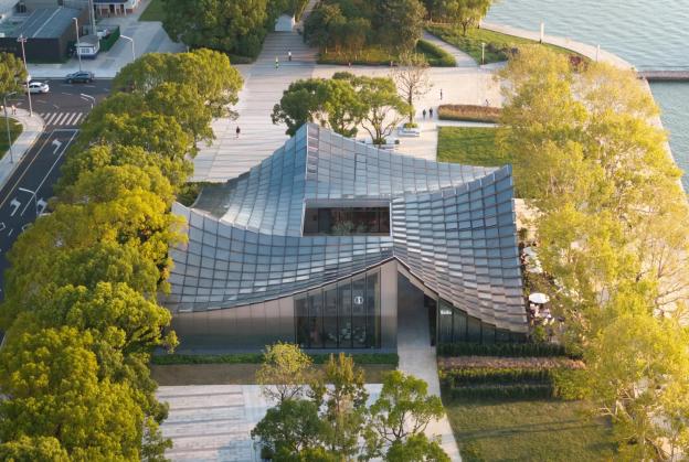 Jinji Lake Pavilion completes in Souzhou, China