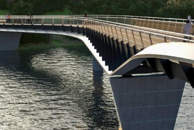 Iconic pedestrian & cycle bridge planned for Cardiff